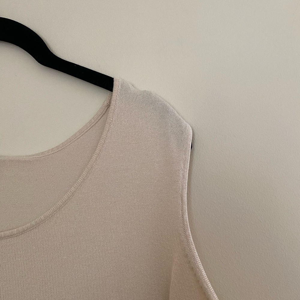 August Max Cream Tank Top